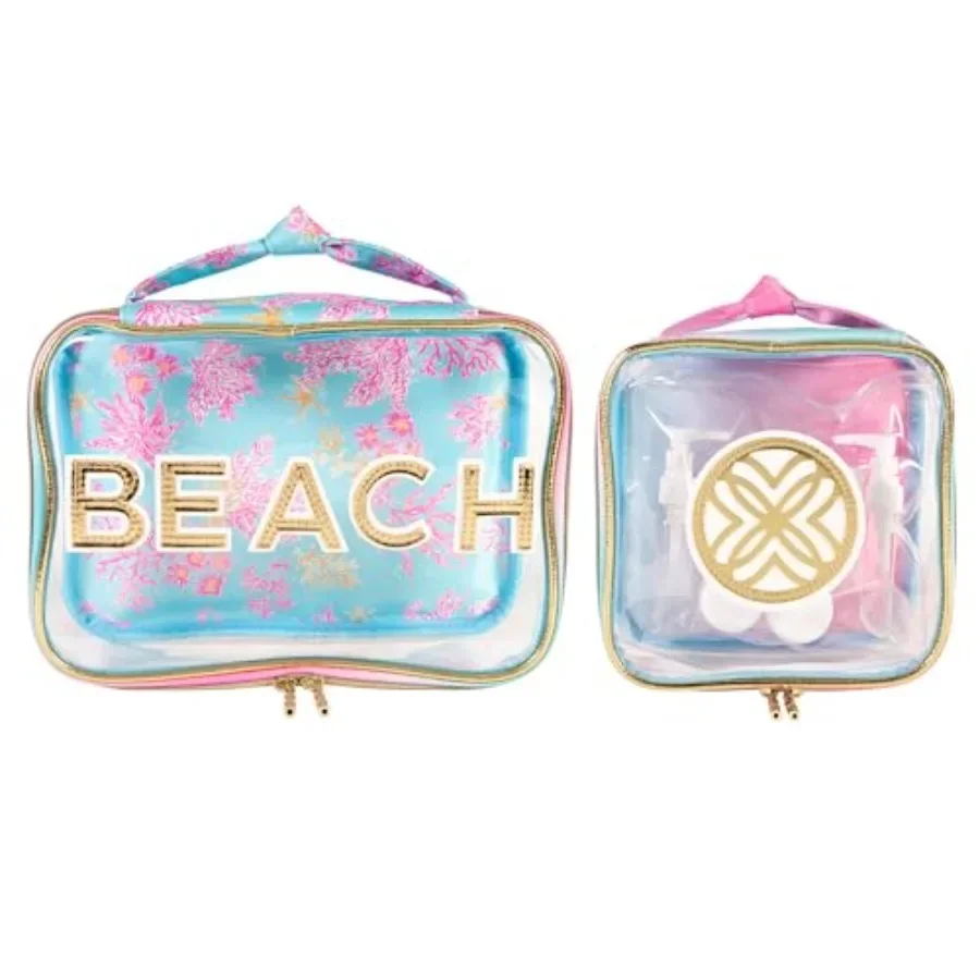 Travel Accessories Bag - Beach Accessories Pouch Set of 2