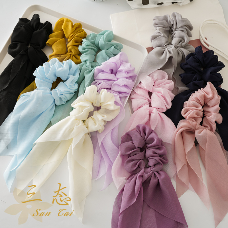 Travel Accessories Must Have - 1Pc Fashion 25cm Chiffon Long Ribbon