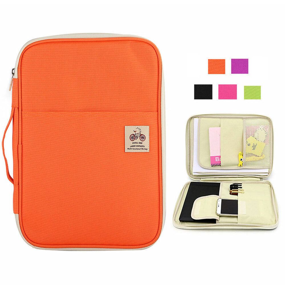 Travel Accessories Must Have - Travel A4 Portfolio Zipped Conference Folder