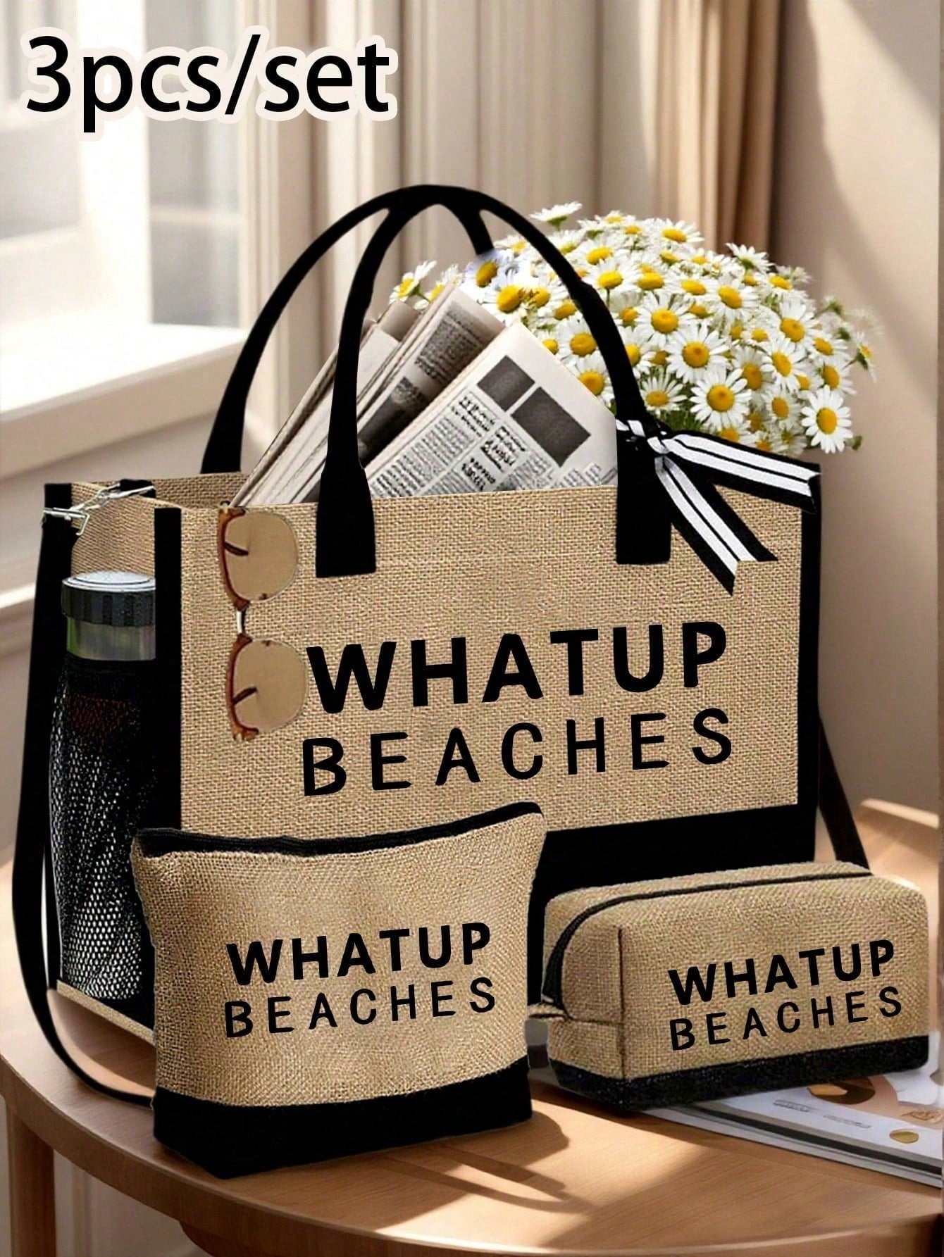 Travel Accessories Gift Set - 1 Set Beach Tote Bag For