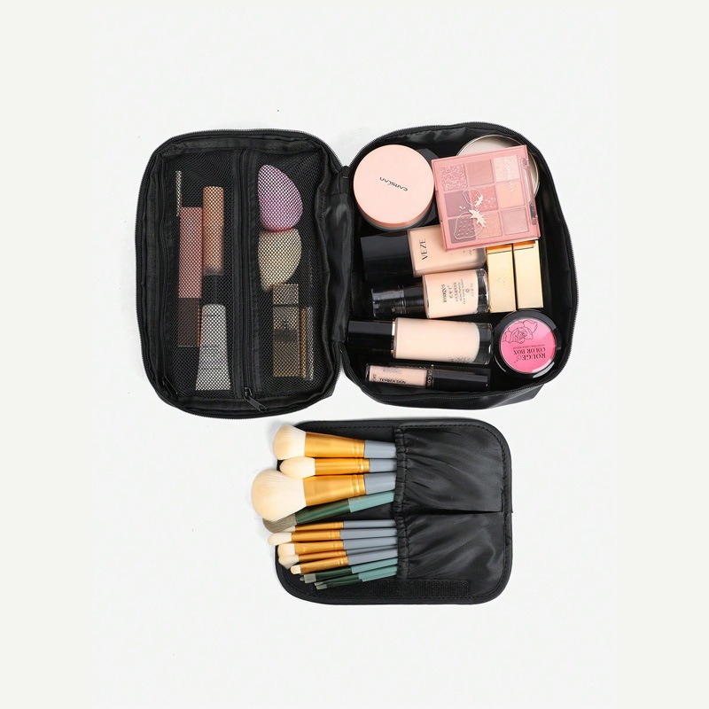 Travel Accessories Toiletry Bag - Travel Cosmetic Bag With Multi-Compartments, Makeup