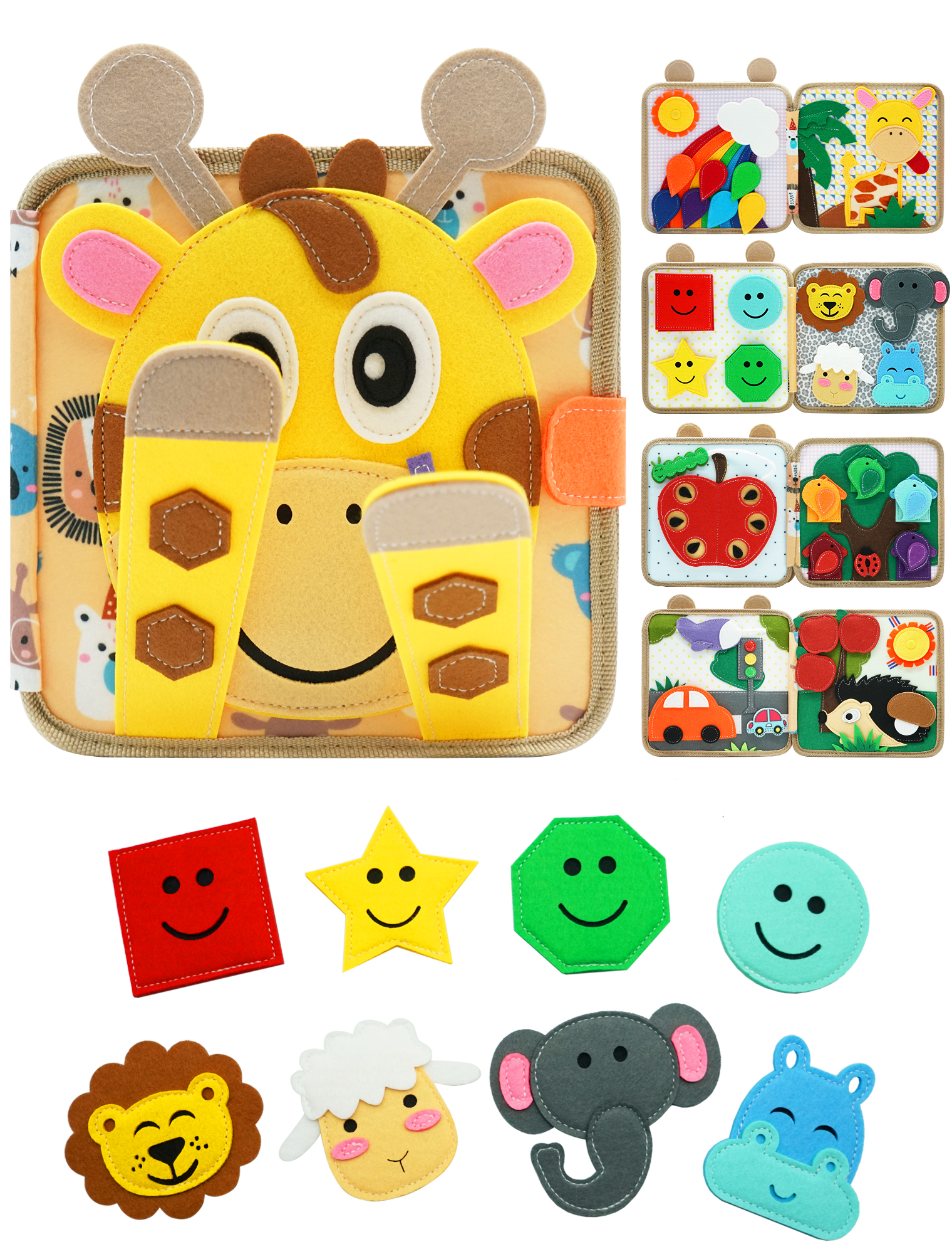 Travel Accessories Toddler - Montessori Busy Book for Toddlers 1-3，Preschool
