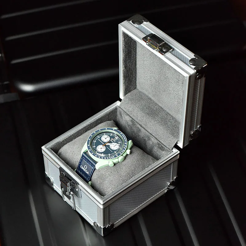 Travel Accessories Gifts For Men - Portable Aluminum Watch Boxes Mechanical Watch
