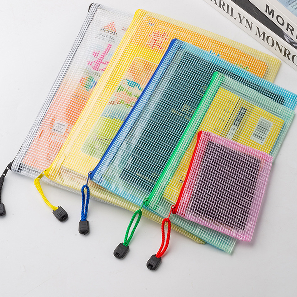 Travel Accessories Must Have - 10Pcs Mesh Zipper Pouch A5 A6