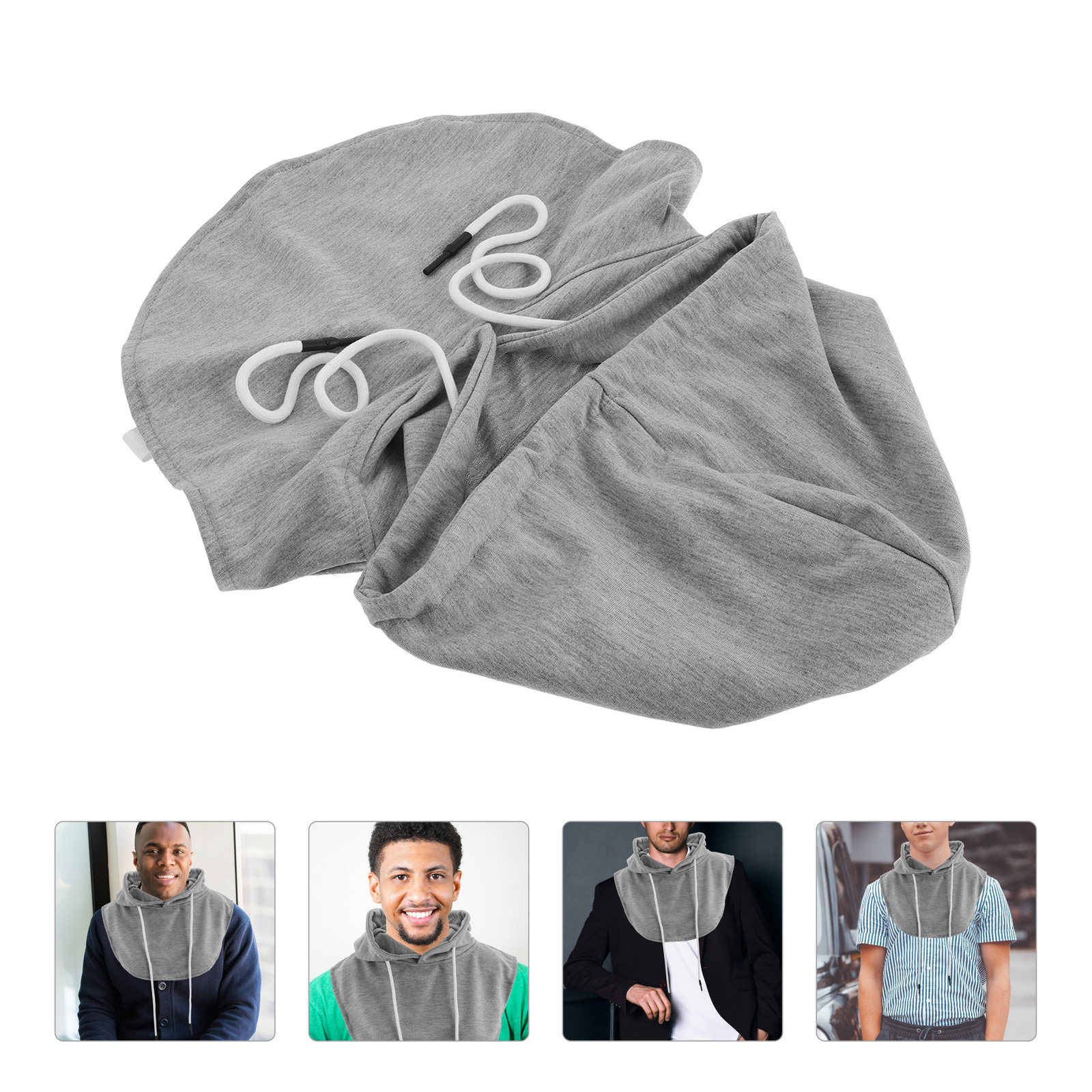 Travel Accessories For Men - Detachable Hooded Faux Collar for Men