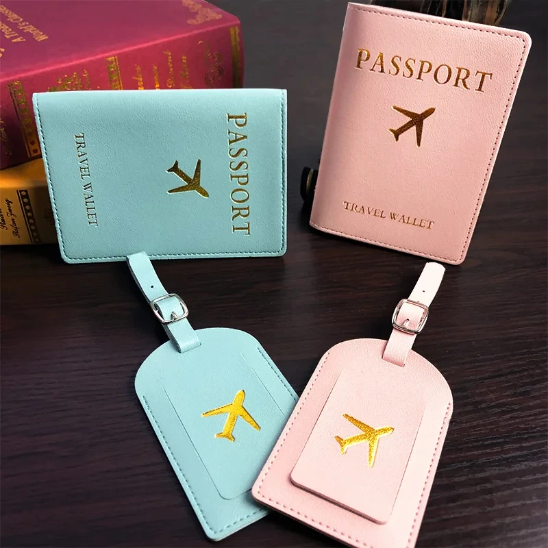 PU Leather Luggage Tag Passpor - đánh giá và giá Travel Accessories Gift Set