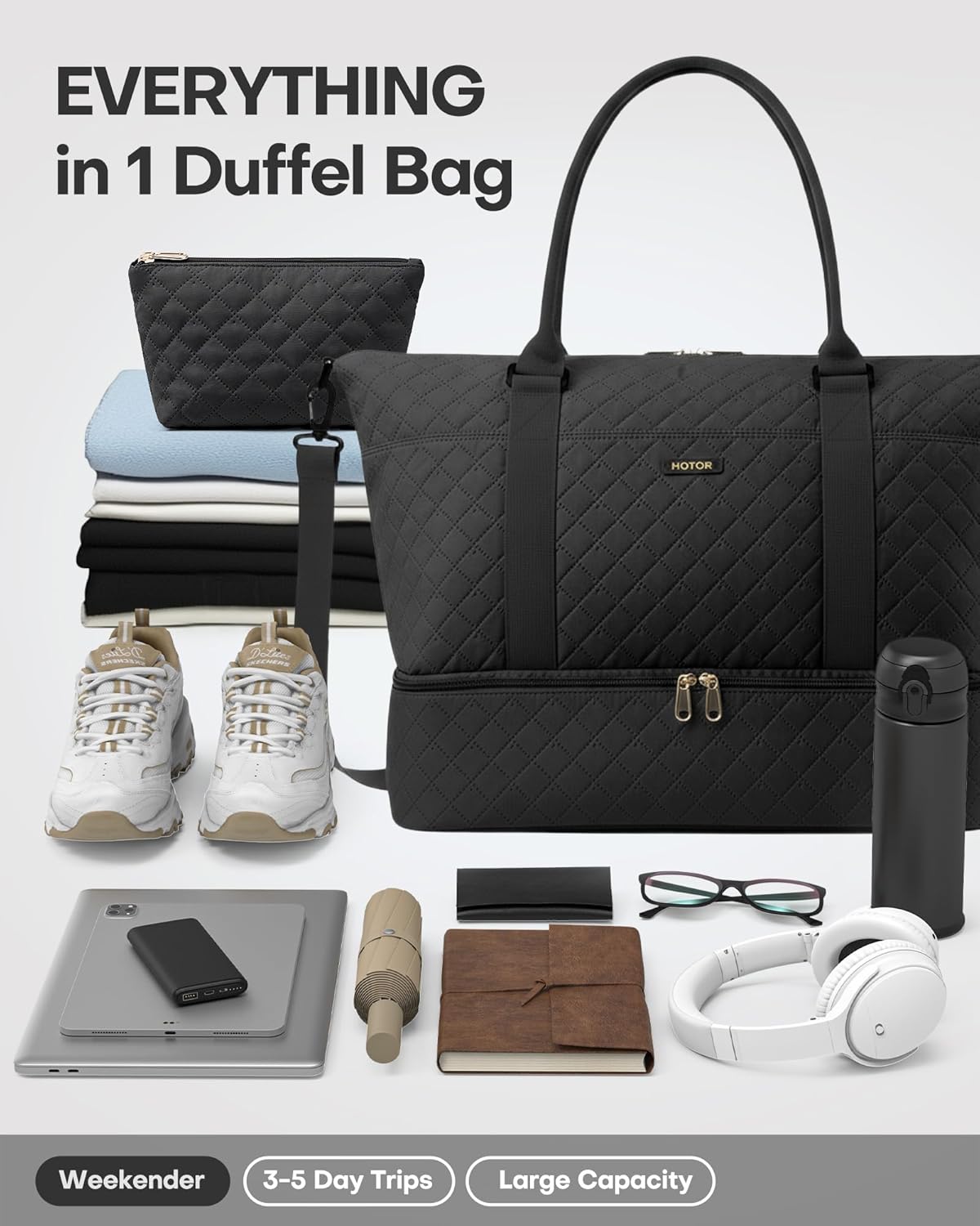 HOTOR Travel Duffel Bag - Week - đánh giá và giá Travel Accessories Toiletry Bag