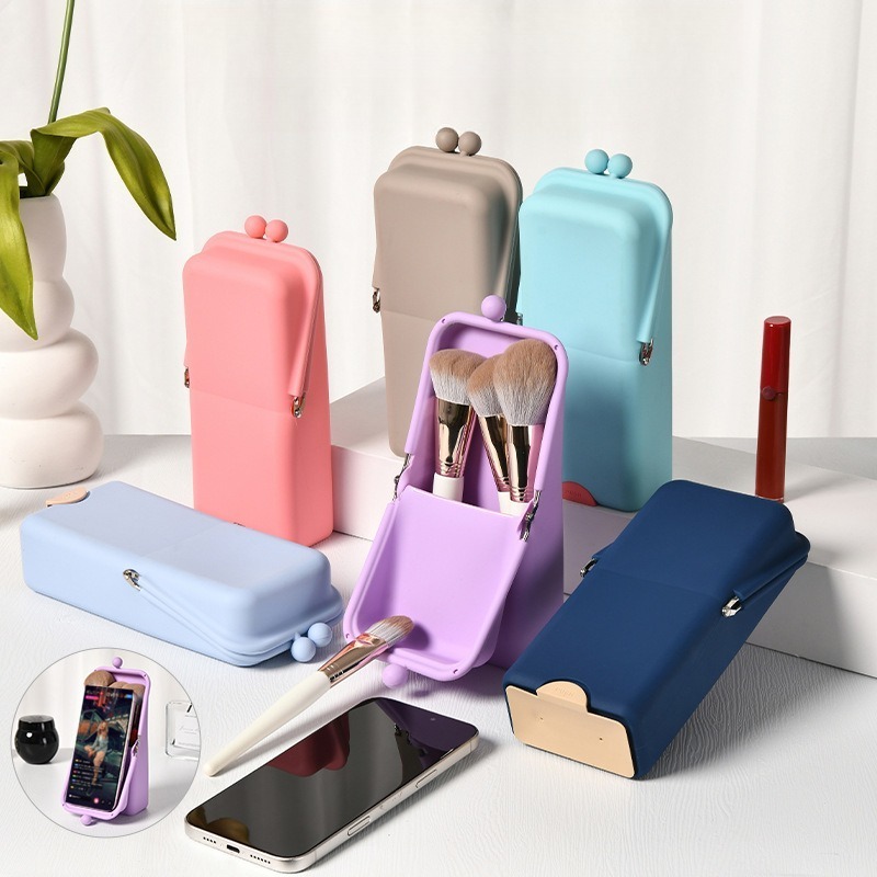 1pcs Silicone Makeup Brush Sto - đánh giá và giá Travel Accessories Toiletry Bag