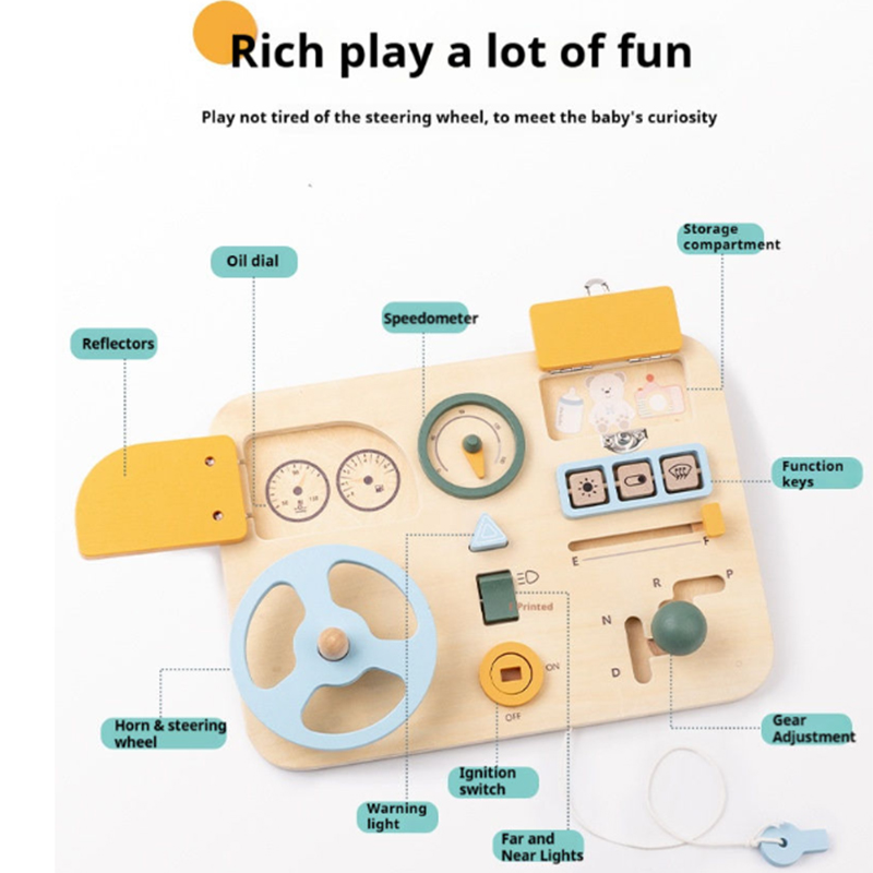 Montessori Toy Steering Wheel  - đánh giá và giá Travel Accessories Toddler