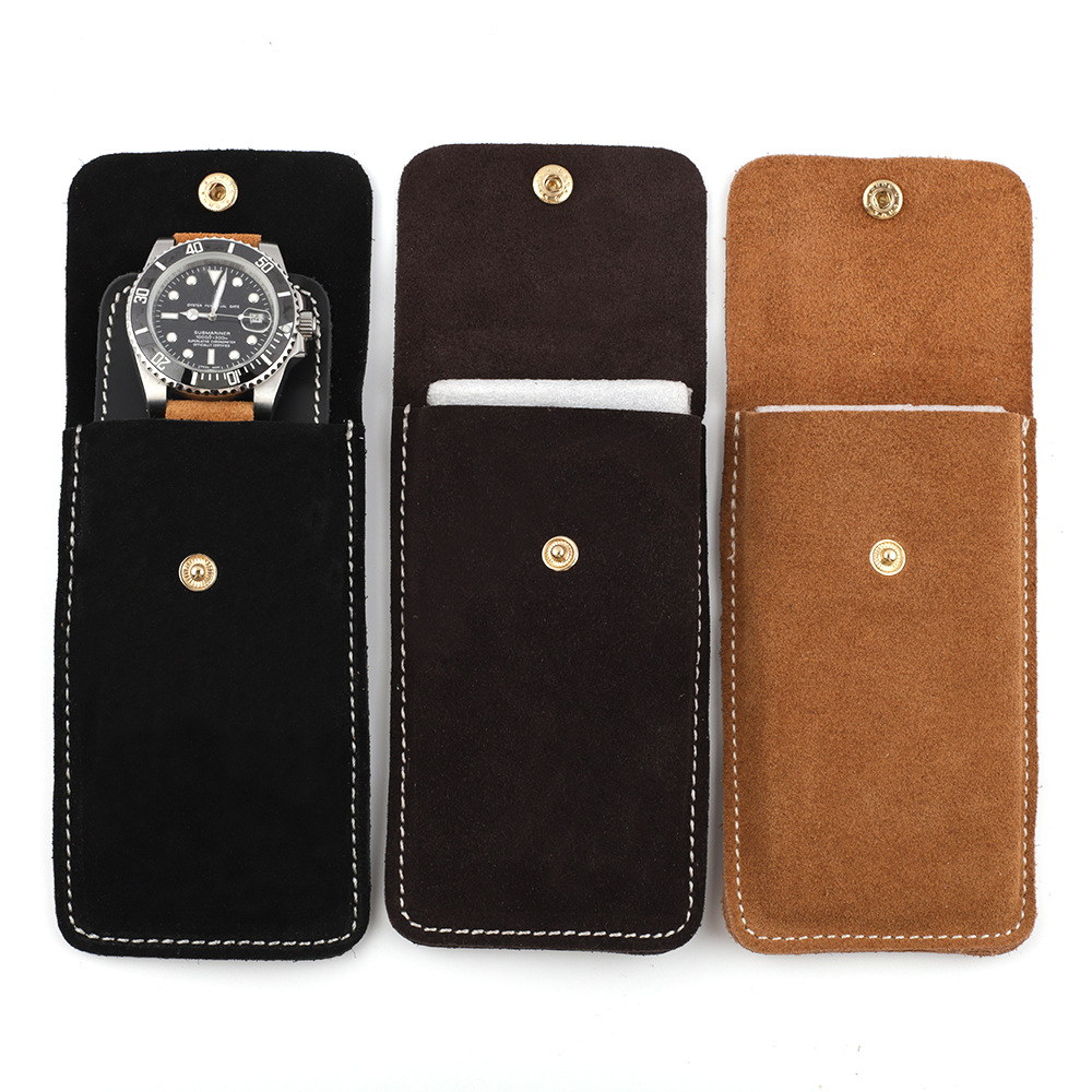 Suede Leather Watch Storage Ba - đánh giá và giá Travel.Accessories News