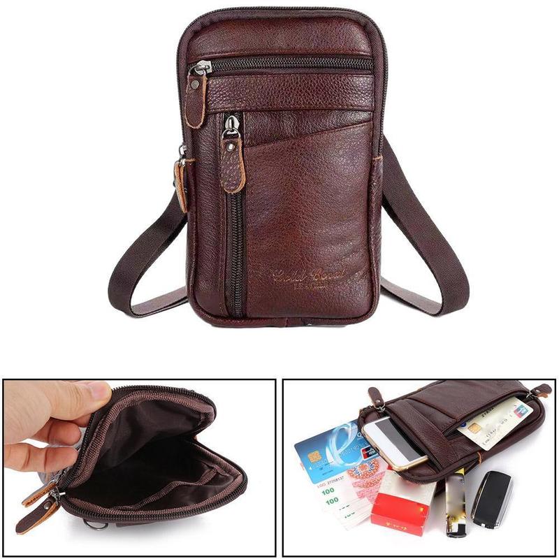Men Genuine Leather Bag Vertic - đánh giá và giá Travel Accessories For Men