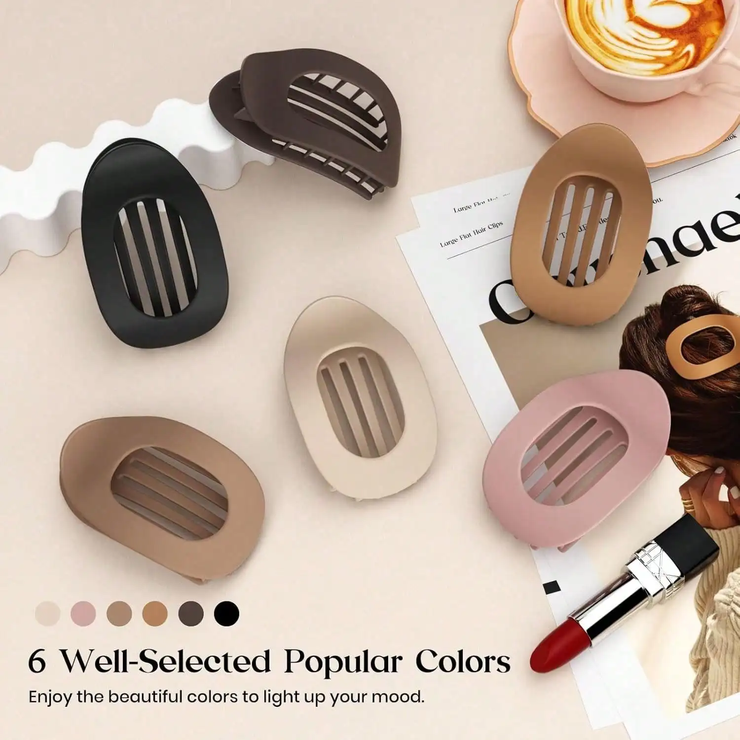 3pcs/6pcs Flat Round Hairclips - đánh giá và giá Travel Accessories Gift Set