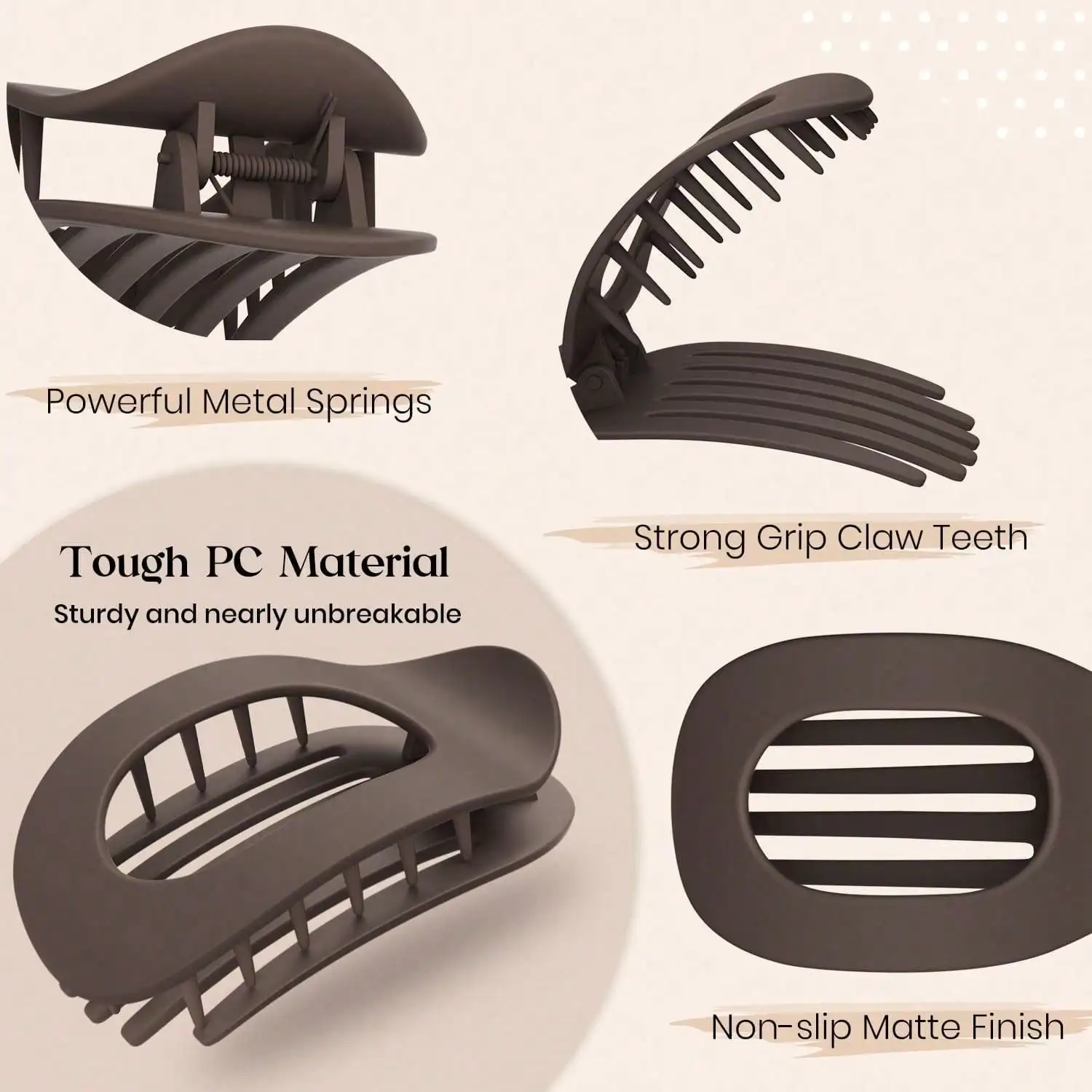 3pcs/6pcs Flat Round Hairclips - đánh giá và giá Travel Accessories Gift Set