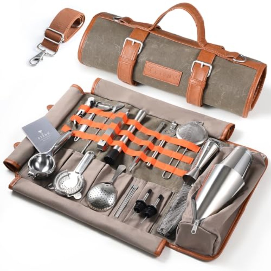 Travel Bartender Kit 22-Pc Bar - đánh giá và giá Travel Accessories Kit Bag