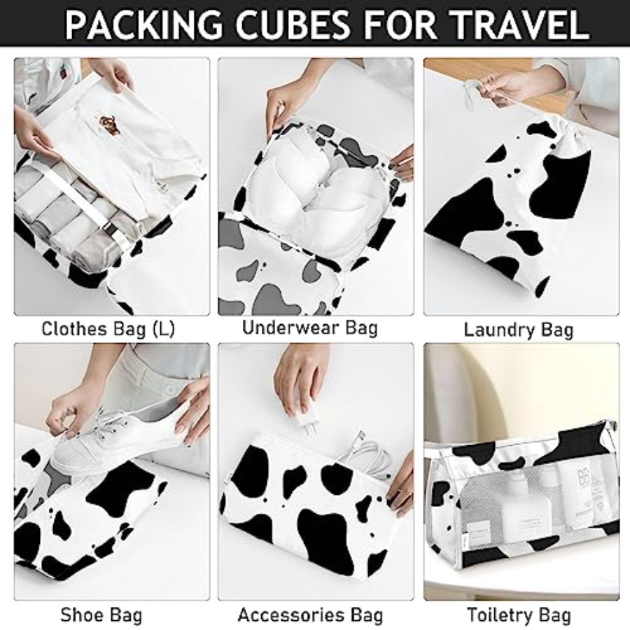 8 Set Packing Cubes for Travel - đánh giá và giá Travel Accessories Toiletry Bag