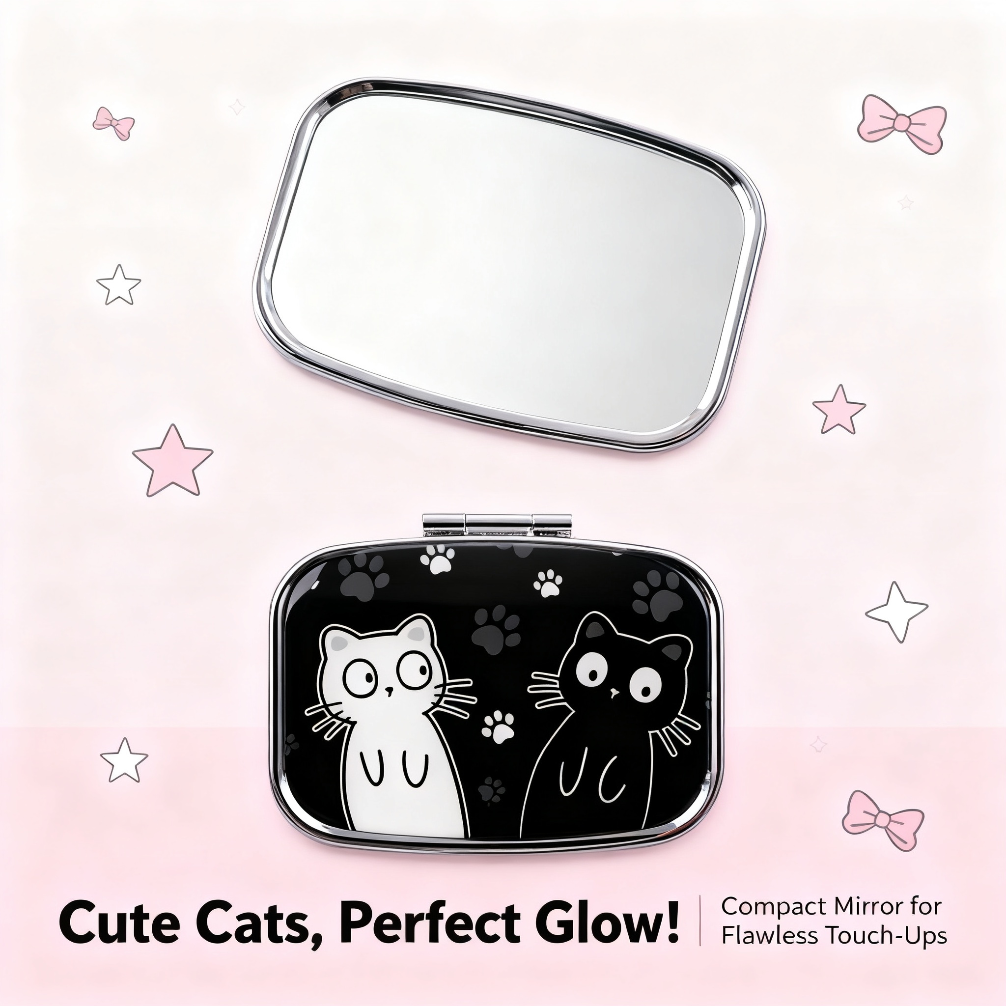 Cartoon Black And White Cat Tr - đánh giá và giá Travel Accessories Store