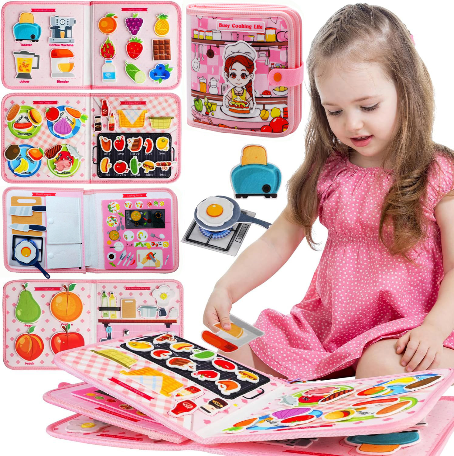Toddler Busy Board Montessori  - đánh giá và giá Travel Accessories Toddler