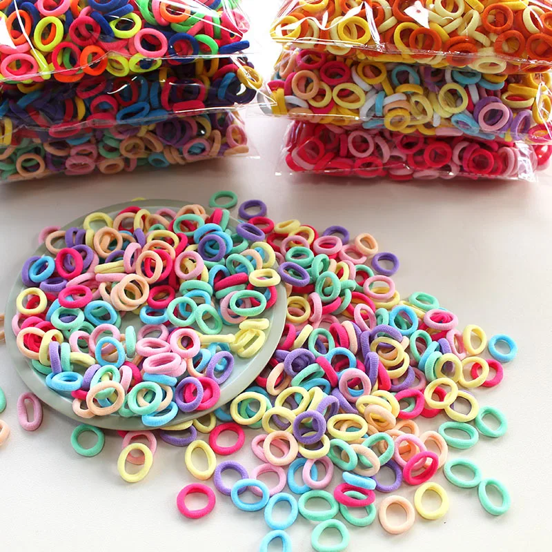 100/300/500Pcs Hair Bands for  - đánh giá và giá Travel Accessories For Kids