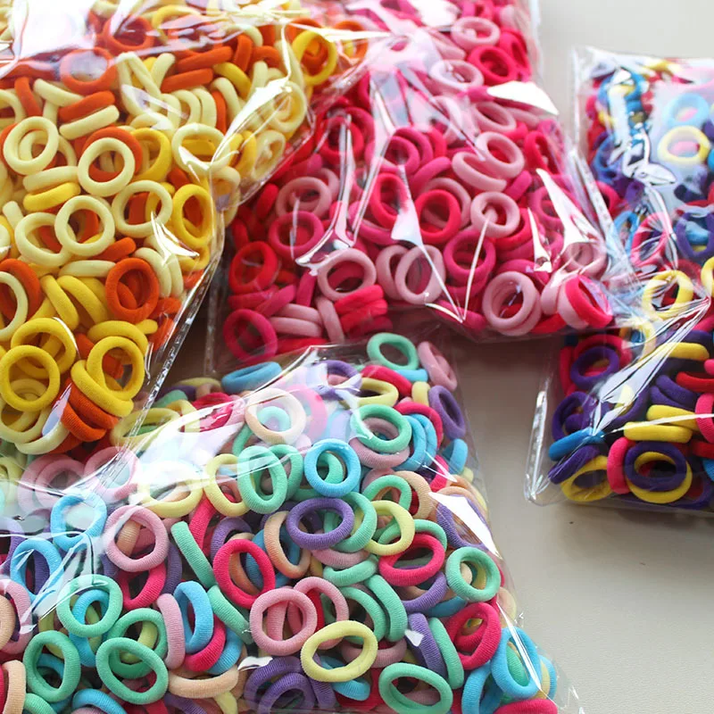 100/300/500Pcs Hair Bands for  - đánh giá và giá Travel Accessories For Kids