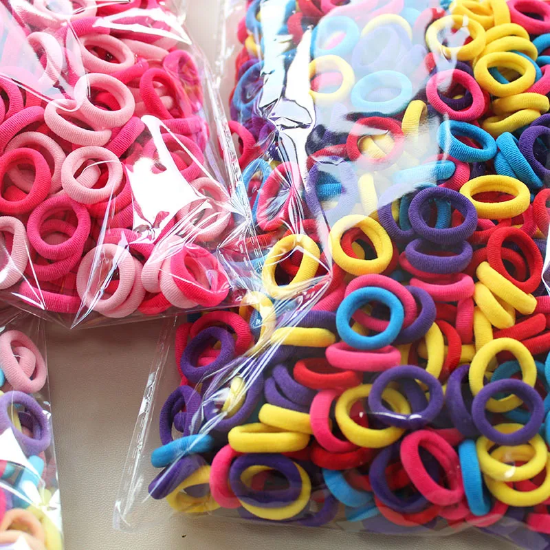 100/300/500Pcs Hair Bands for  - đánh giá và giá Travel Accessories For Kids