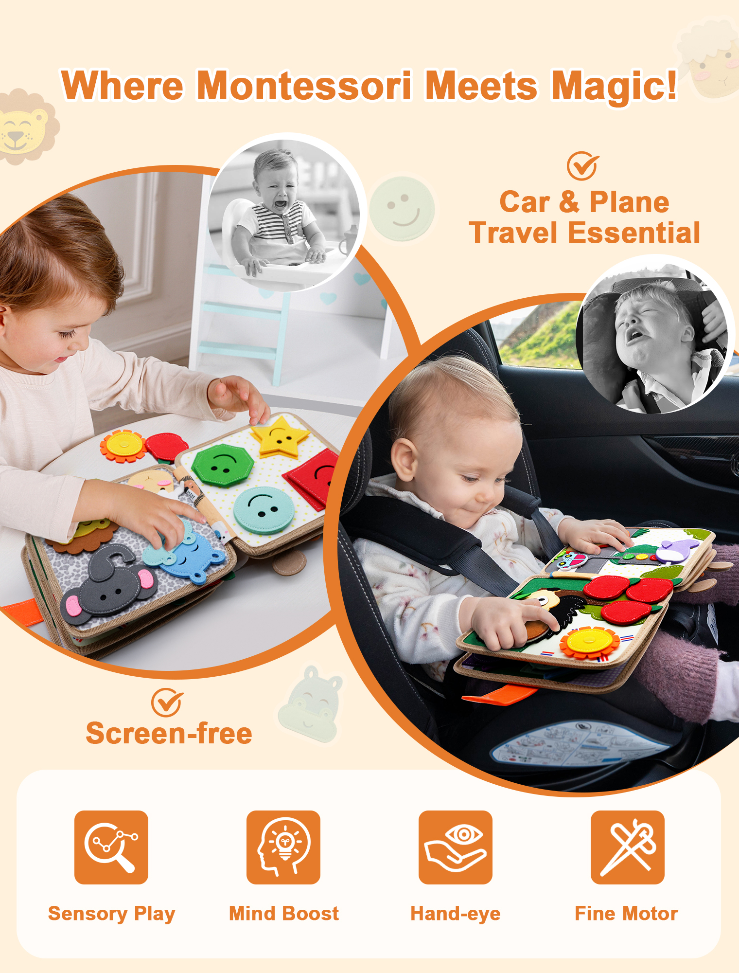 Montessori Busy Book for Toddl - đánh giá và giá Travel Accessories Toddler