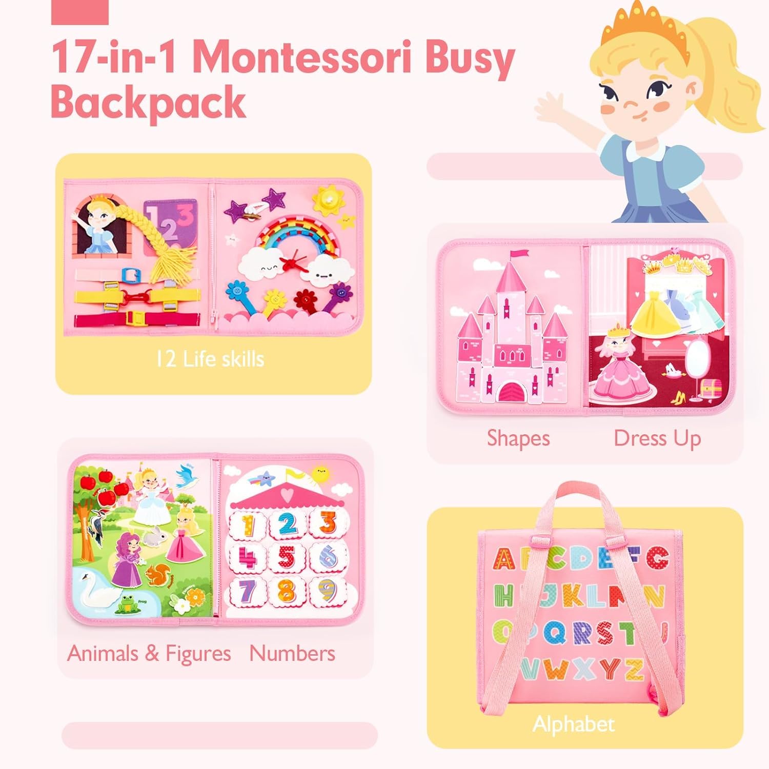 Toddler Busy Board Toys Montes - đánh giá và giá Travel Accessories Toddler