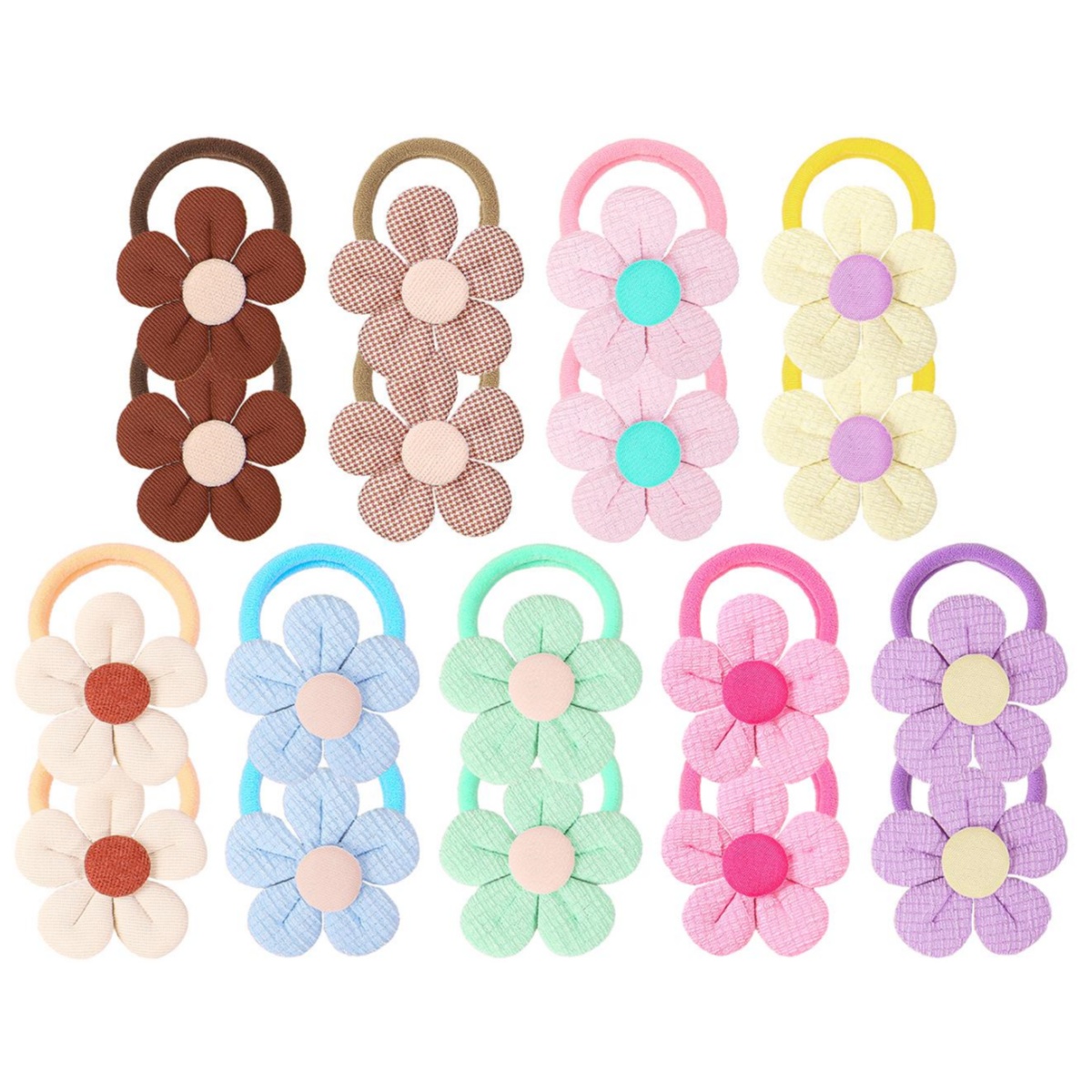 18pcs Sunflower Hair Ties Kids - đánh giá và giá Travel Accessories For Kids