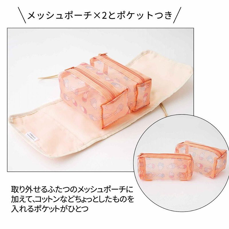 Kawaii Miffy Rabbit Cosmetic B - đánh giá và giá Travel Accessories Toiletry Bag