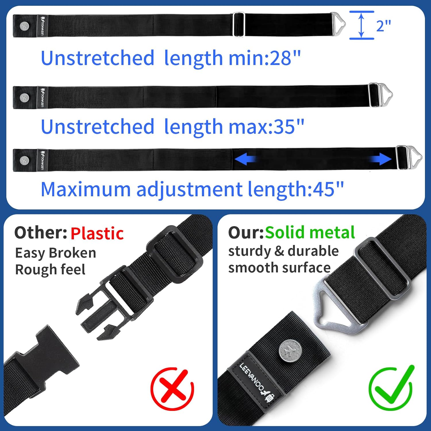 Luggage Strap for Suitcases 2- - đánh giá và giá Travel Accessories Bag