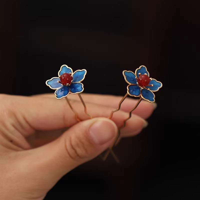 Blue Flower Ancient-Style Hanf - đánh giá và giá Travel Accessories Store