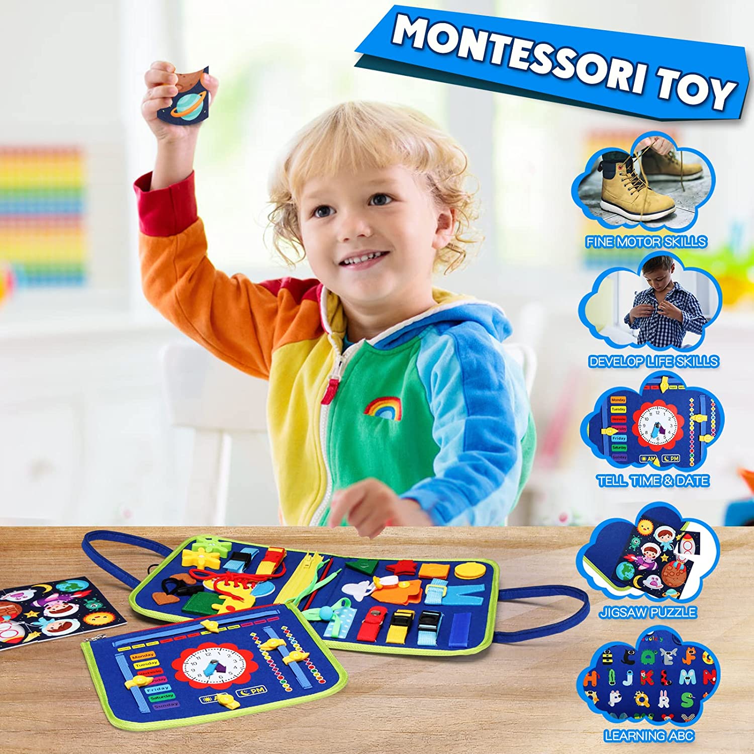 Montessori Busy Board for Todd - đánh giá và giá Travel Accessories Toddler