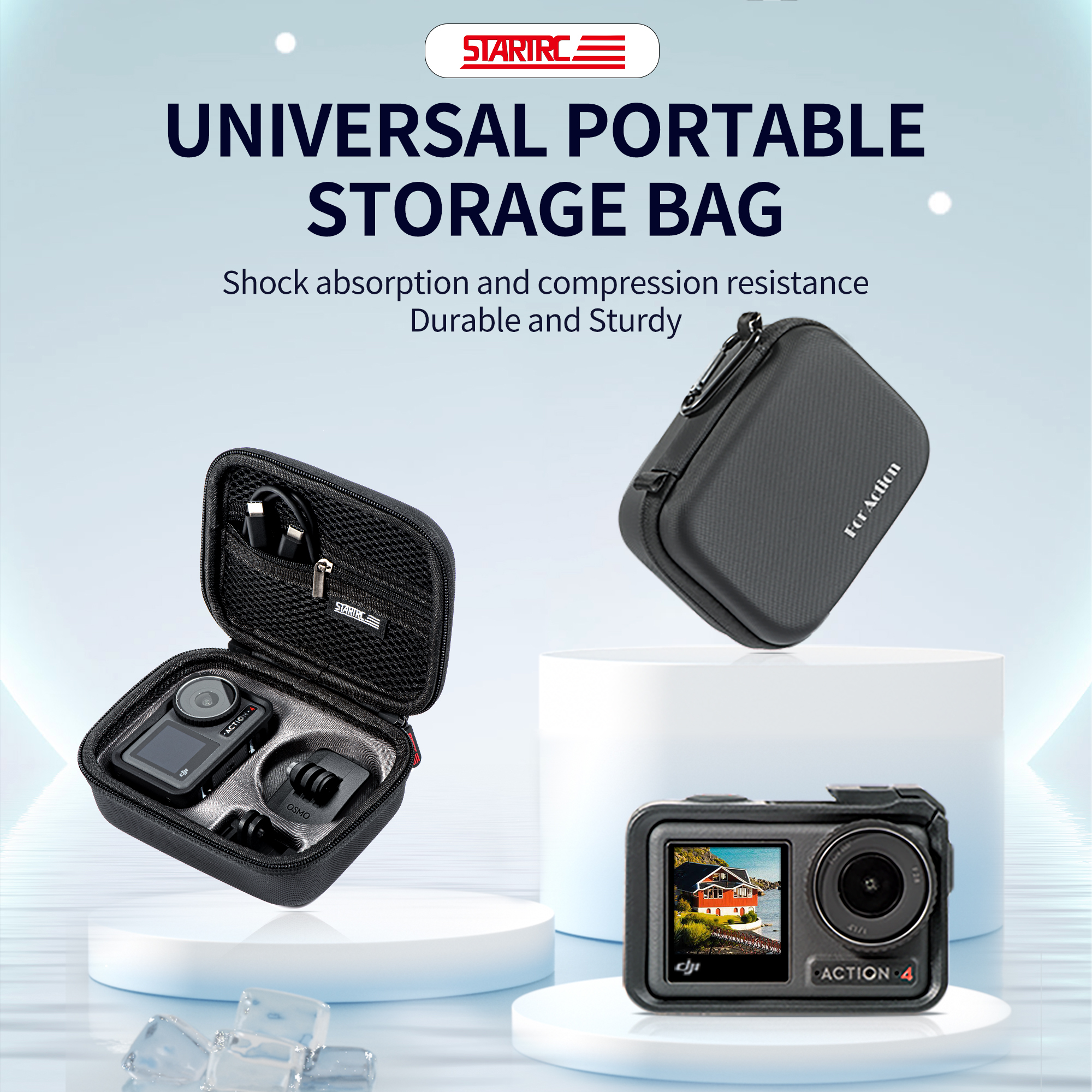 For DJI Osmo Action 5 Pro Acti - đánh giá và giá Travel Accessories Kit Bag