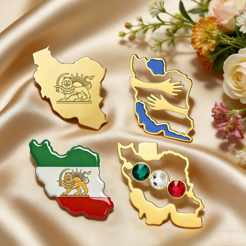 Dawapara Iran Map Shape Brooch - đánh giá và giá Travel Accessories Gift Set