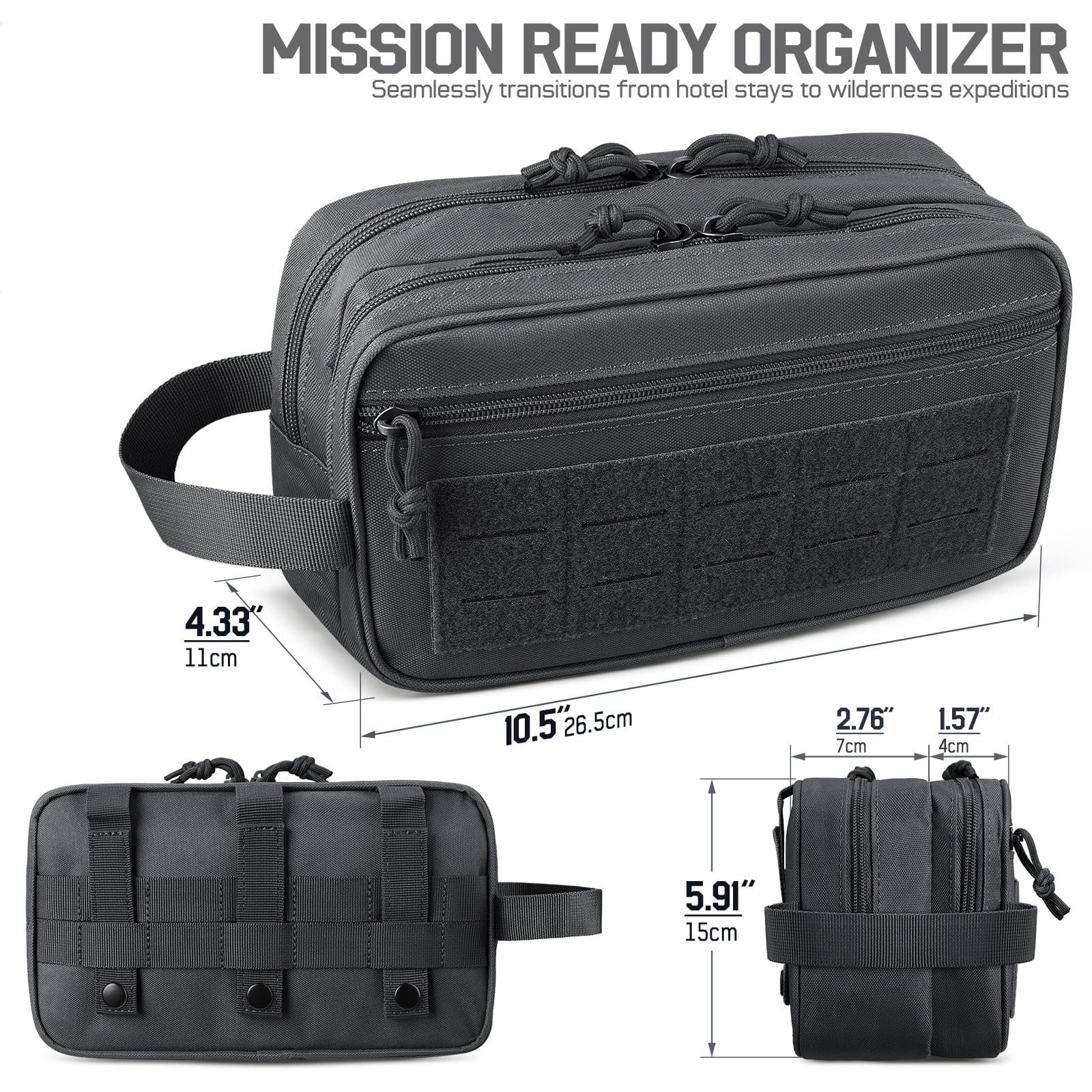 Tactical Toiletry Bag for Men, - đánh giá và giá Travel Accessories Kit Bag