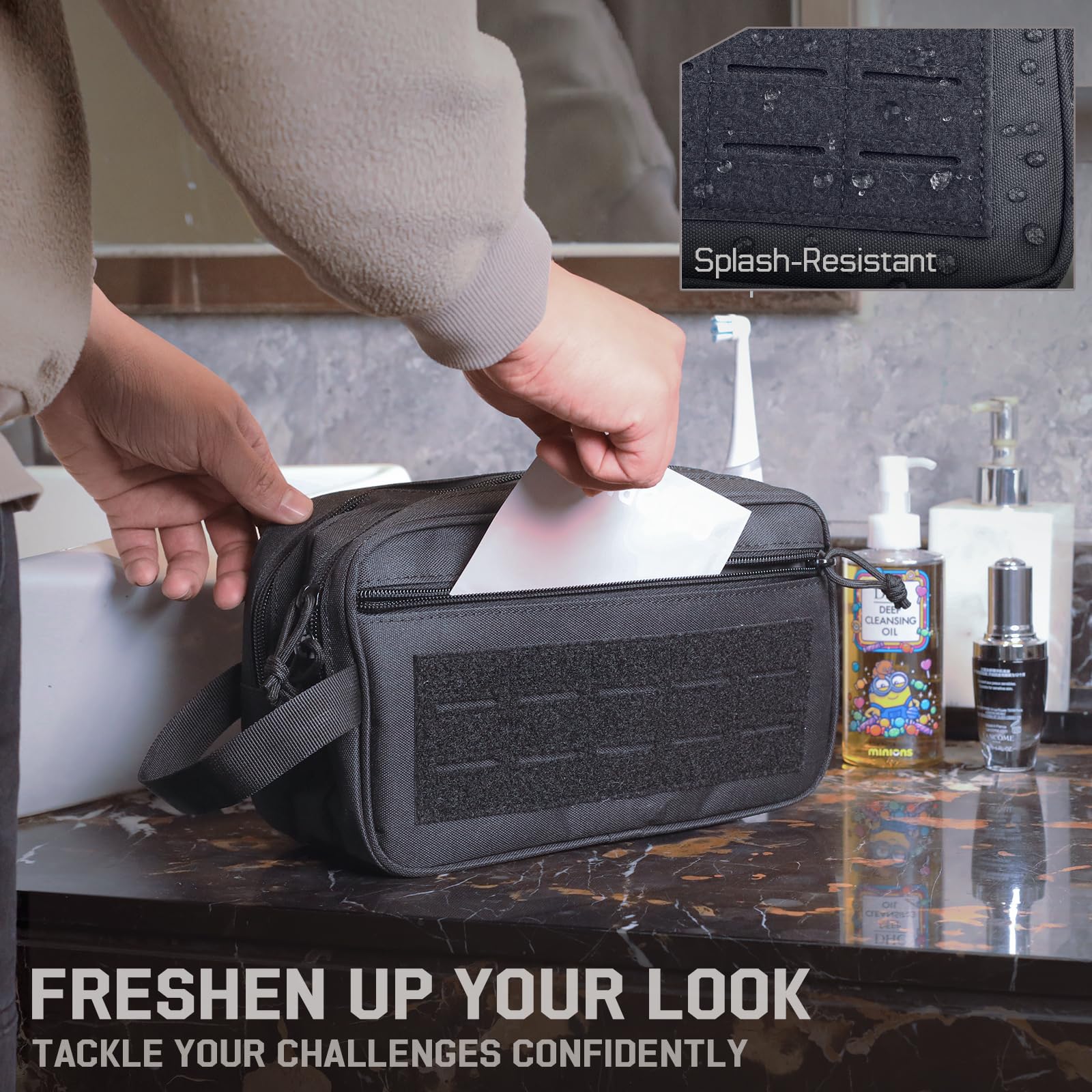 Tactical Toiletry Bag for Men, - đánh giá và giá Travel Accessories Kit Bag