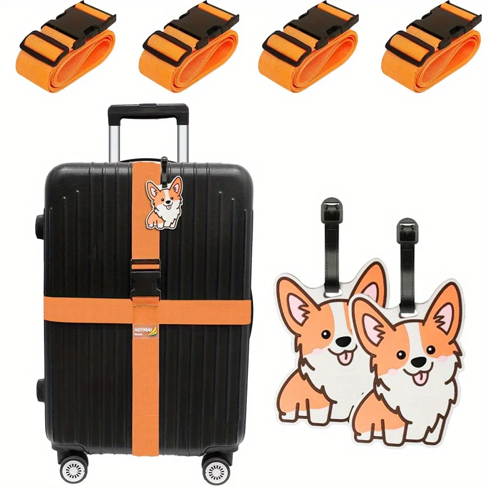 6 Pack Luggage Straps Luggage  - đánh giá và giá Travel Accessories Gift Set